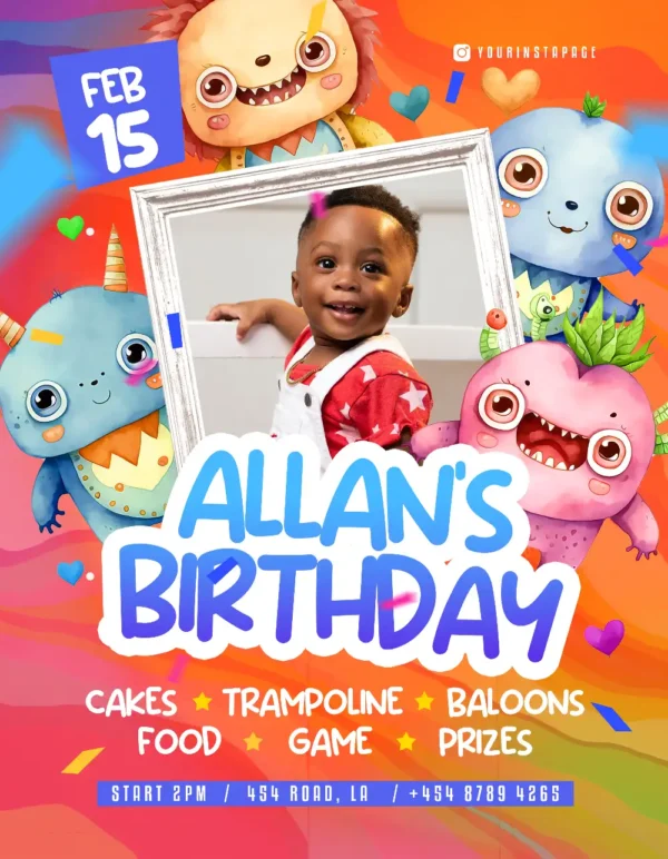 birthday flayers